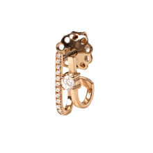 Load image into Gallery viewer, 18K Rose Gold Two-in-One Diamond Earring