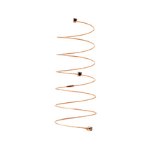 Load image into Gallery viewer, A gold-colored chain with a series of circular charms, designed to be worn around the fingers as part of a body jewelry ensemble.