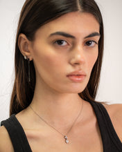 Load image into Gallery viewer, 18K White Gold Pendant Necklace with Mixed Diamond Cuts