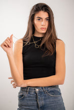 Load image into Gallery viewer, 18K Yellow Gold Open Oval Center Necklace