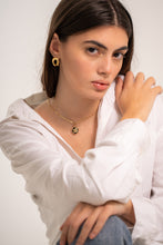 Load image into Gallery viewer, 18K Yellow Gold Soft Horseshoe Curve Earrings