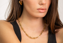 Load image into Gallery viewer, 18K Yellow Gold Rounded Link Chain Necklace