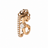 18K Rose Gold Two-in-One Diamond Earring