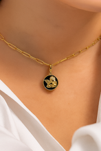 Load image into Gallery viewer, 18K Yellow Gold Angel Medallion Pendant
