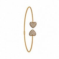 Double Cœur Diamond Ear Wrap