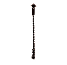 Load image into Gallery viewer, Black Diamonds Drop 18K Black Gold Earring
